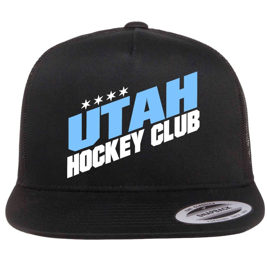 Funny Ice Hockey Player Gift For Utah Hockey Flat Bill Trucker Hat