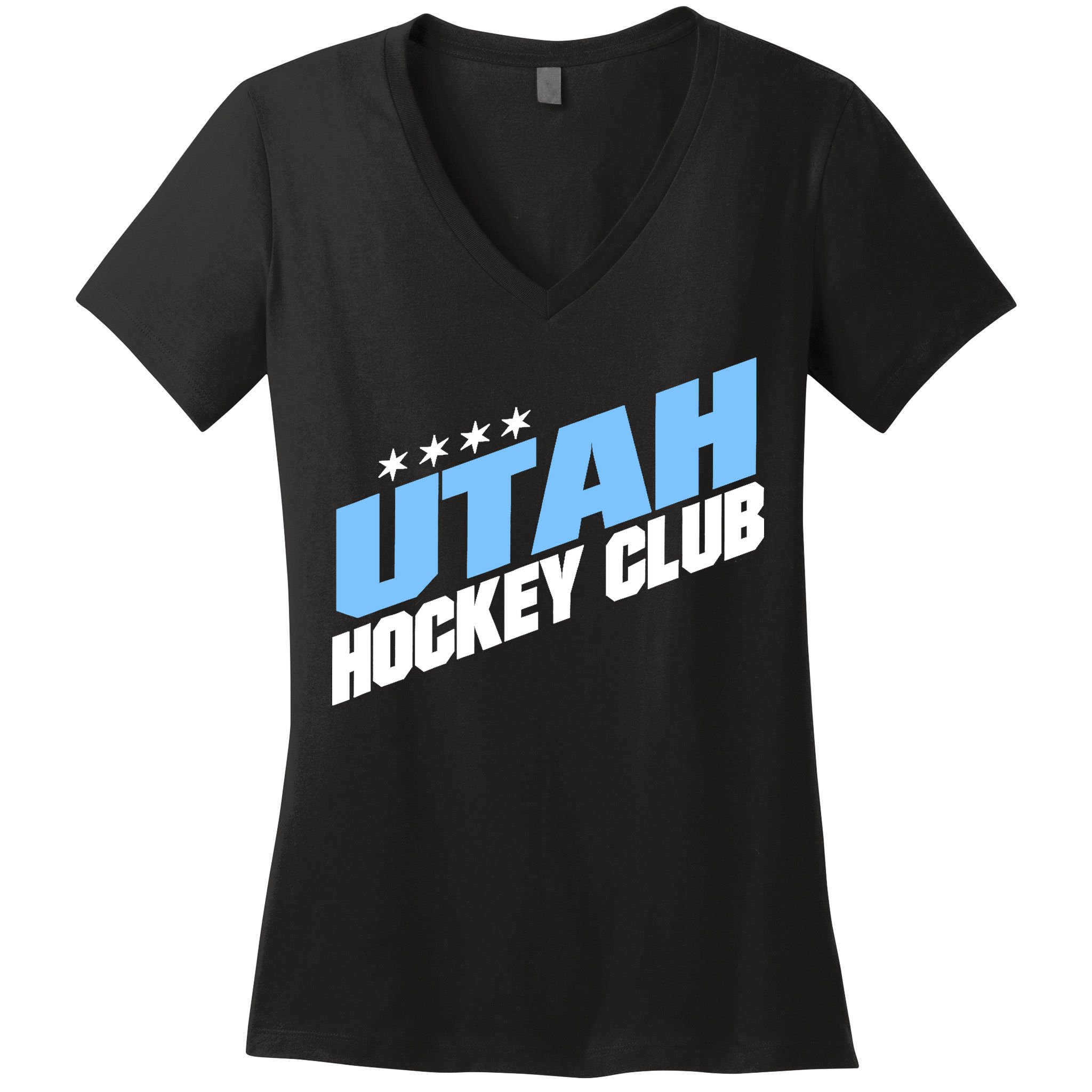 Funny Ice Hockey Player Gift For Utah Hockey Women's V-Neck T-Shirt