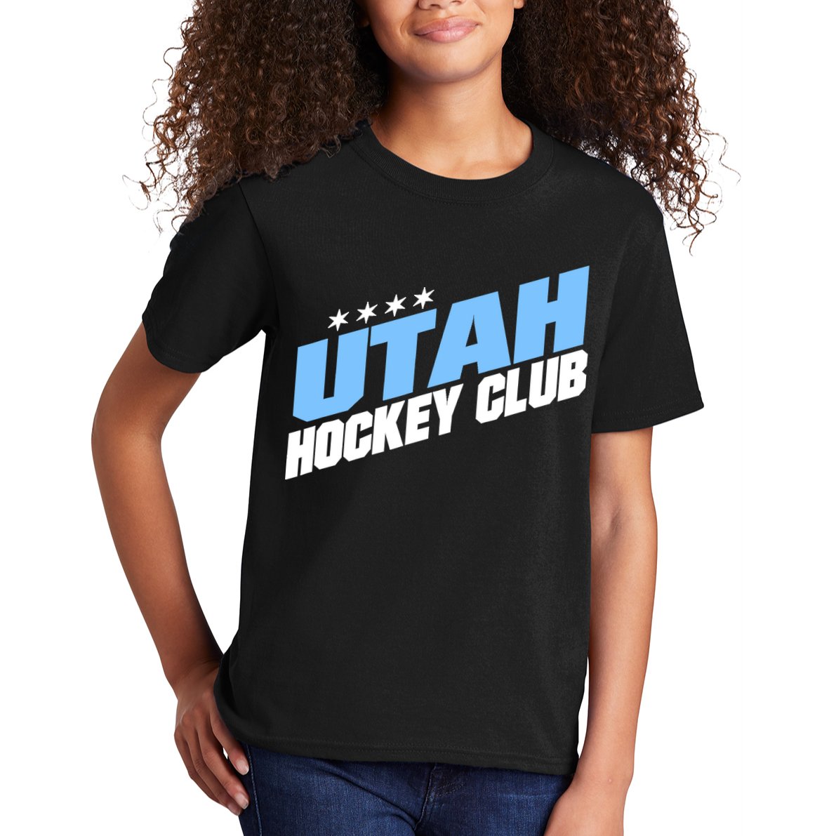 Funny Ice Hockey Player Gift For Utah Hockey Kids T-Shirt