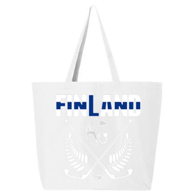 Finland Ice Hockey Fans Jersey Finnish Flag Hockey Sticks 25L Jumbo Tote