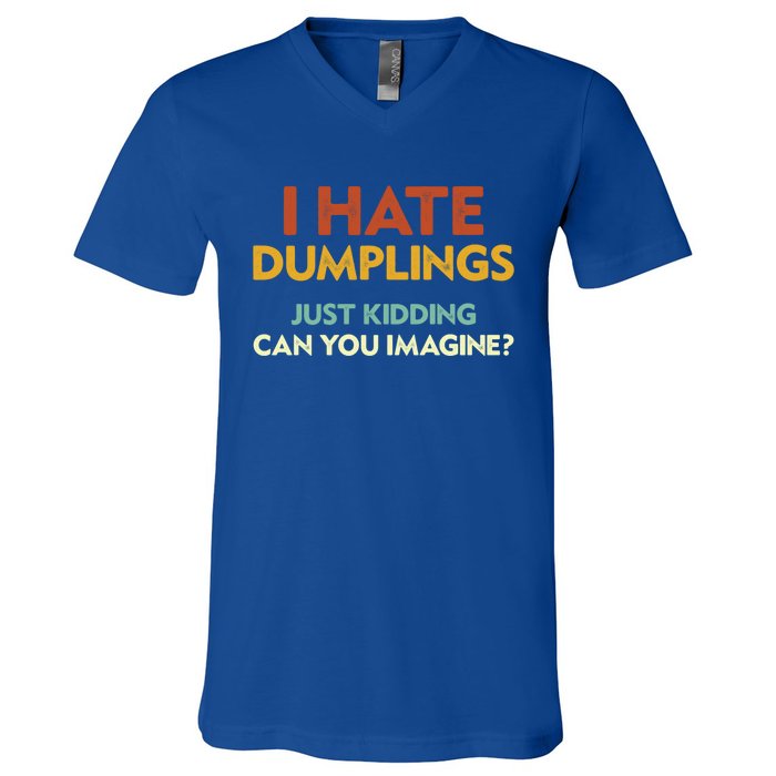 Funny I Hate Dumplings Just Ding Can You Imagine Meaningful Gift V-Neck T-Shirt