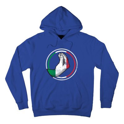 Funny Italy Hand Gesture Italian Flag Gift Hoodie