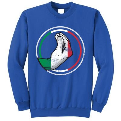 Funny Italy Hand Gesture Italian Flag Gift Sweatshirt