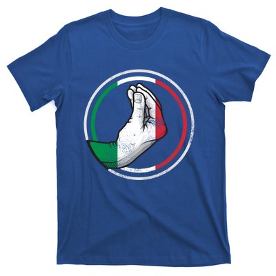 Funny Italy Hand Gesture Italian Flag Gift T-Shirt