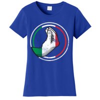 Funny Italy Hand Gesture Italian Flag Gift Women's T-Shirt