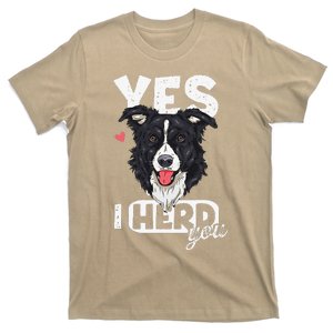 Funny I Herd You Border Collie Dog Lover T-Shirt