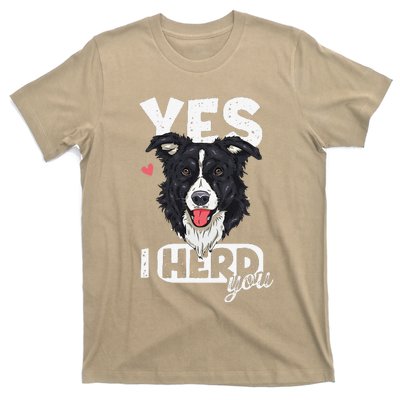 Funny I Herd You Border Collie Dog Lover T-Shirt