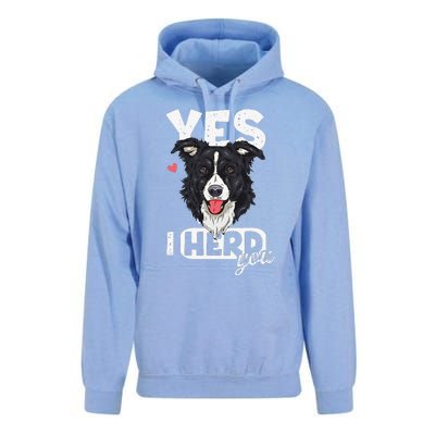 Funny I Herd You Border Collie Dog Lover Unisex Surf Hoodie