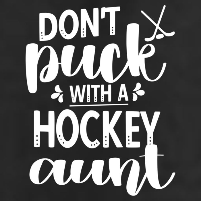 Funny Ice Hockey Aunt Of An Ice Hockey Player Auntie Gift Beanie