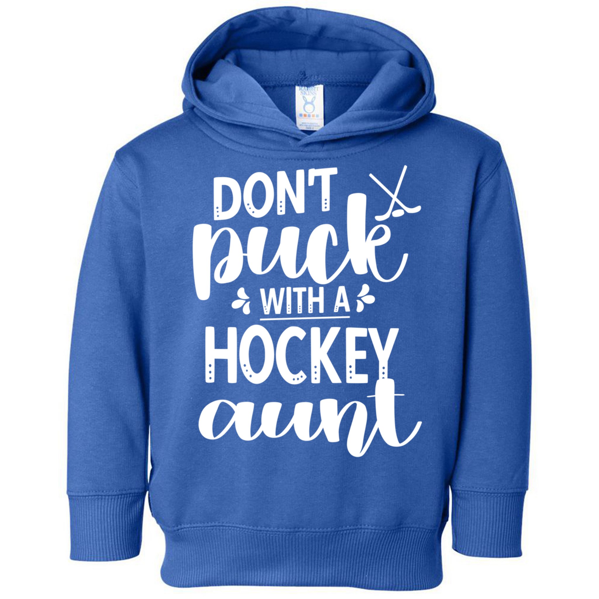 Funny Ice Hockey Aunt Of An Ice Hockey Player Auntie Gift Toddler Hoodie
