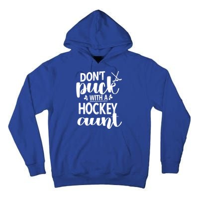 Funny Ice Hockey Aunt Of An Ice Hockey Player Auntie Gift Tall Hoodie