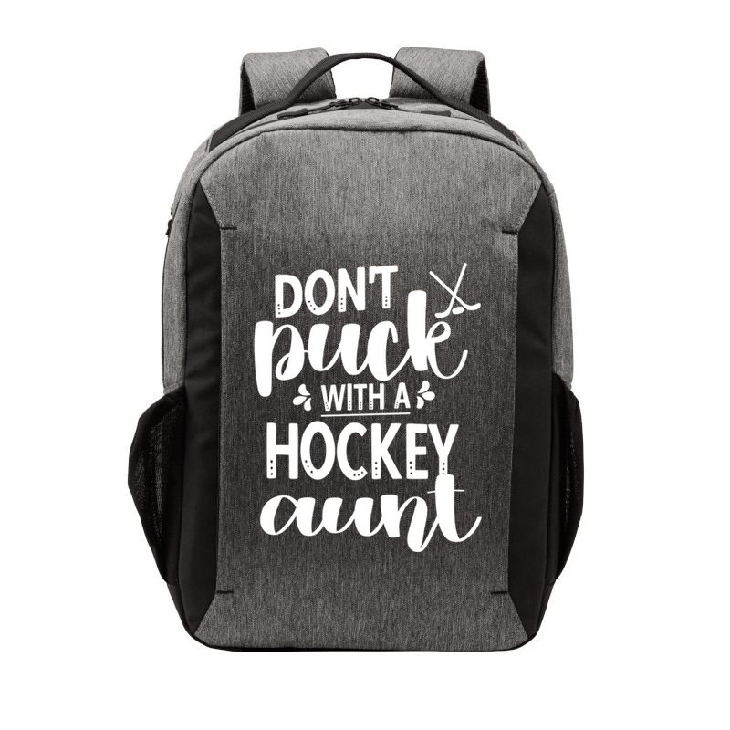 Funny Ice Hockey Aunt Of An Ice Hockey Player Auntie Gift Vector Backpack