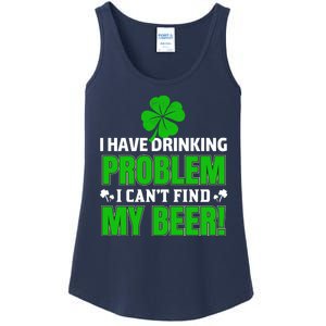 Funny I Have Drinking Problem Can't Find My Beer Ladies Essential Tank