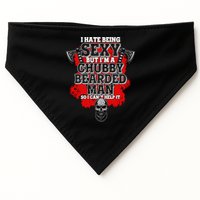 Funny I Hate Being Sexy But Im A Chubby Bearded Man So I CanT Help It USA-Made Doggie Bandana
