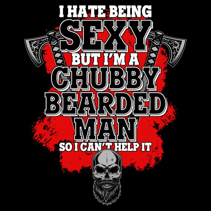 Funny I Hate Being Sexy But Im A Chubby Bearded Man So I CanT Help It USA-Made Doggie Bandana