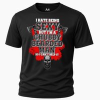 Funny I Hate Being Sexy But Im A Chubby Bearded Man So I CanT Help It Performance Shirt