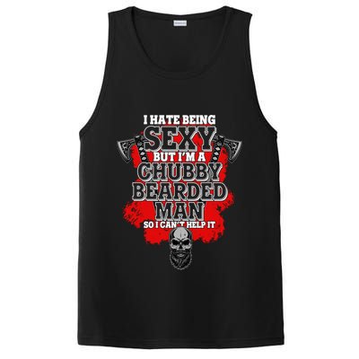 Funny I Hate Being Sexy But Im A Chubby Bearded Man So I CanT Help It PosiCharge Competitor Tank
