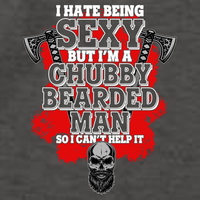 Funny I Hate Being Sexy But Im A Chubby Bearded Man So I CanT Help It Vector Backpack