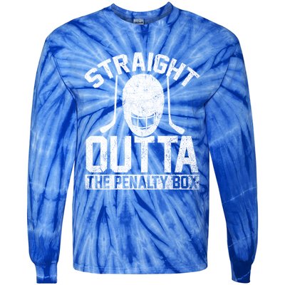 Funny Ice Hockey Player Ice Hockey Penalty Box Ice Hockey Meaningful Gift Tie-Dye Long Sleeve Shirt