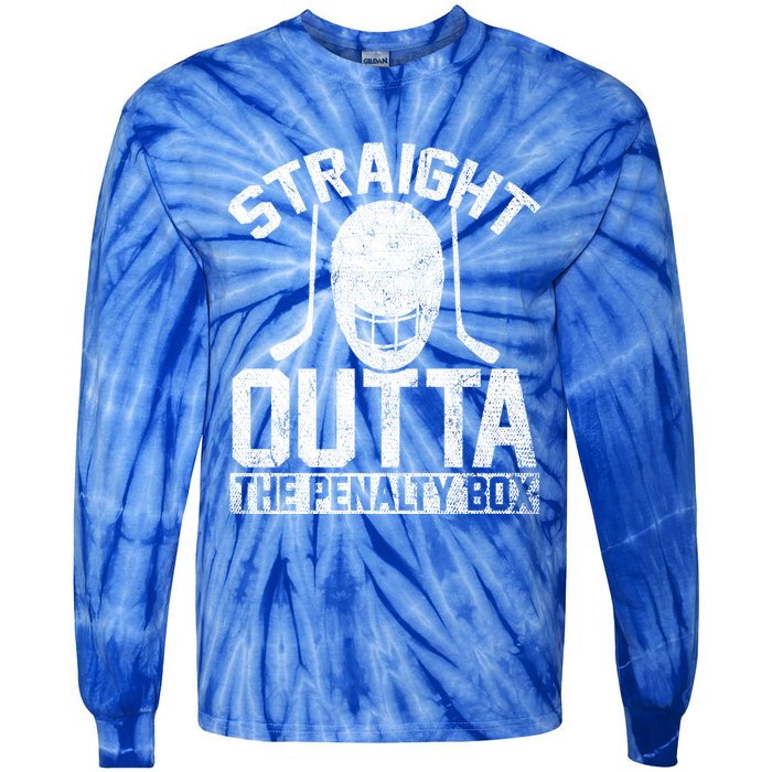 Funny Ice Hockey Player Ice Hockey Penalty Box Ice Hockey Meaningful Gift Tie-Dye Long Sleeve Shirt