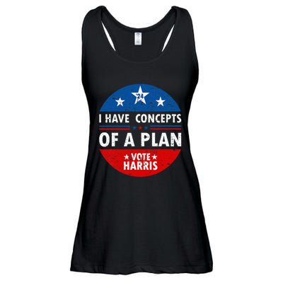 Funny I Have Concepts Of A Plan Harris Walz Waltz 2024 Usa Ladies Essential Flowy Tank