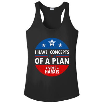 Funny I Have Concepts Of A Plan Harris Walz Waltz 2024 Usa Ladies PosiCharge Competitor Racerback Tank