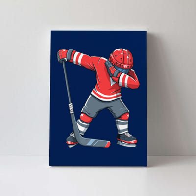 Funny Ice Hockey Dab Apparel, Dabbing Player Canvas