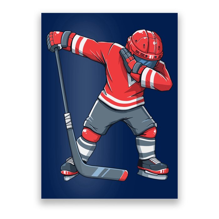 Funny Ice Hockey Dab Apparel, Dabbing Player Poster