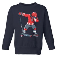 Funny Ice Hockey Dab Apparel, Dabbing Player Toddler Sweatshirt