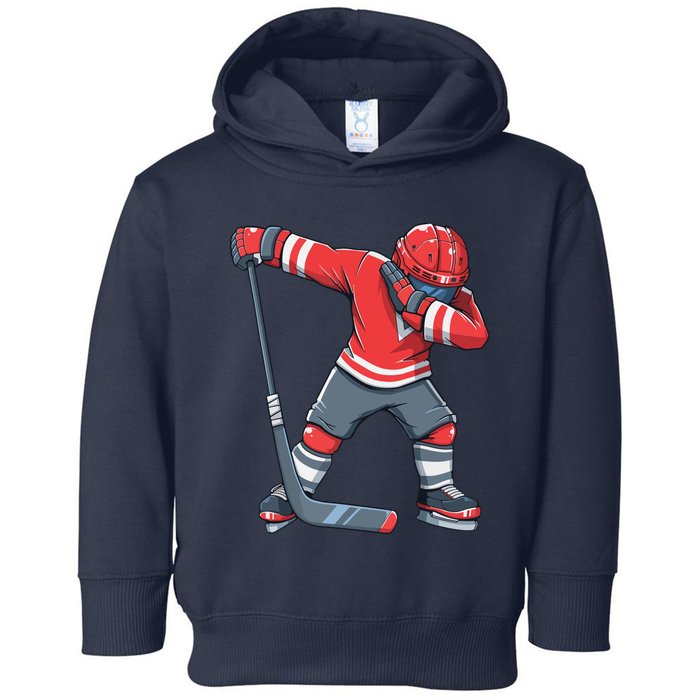 Funny Ice Hockey Dab Apparel, Dabbing Player Toddler Hoodie