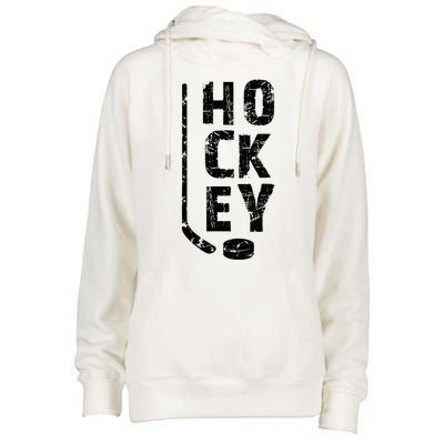 Funny Ice Hockey Gift For Player Womens Funnel Neck Pullover Hood