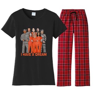 Funny I Have A Dream Women's Flannel Pajama Set