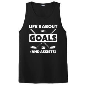 Funny Ice Hockey For Boy Lifes About Goals Gift PosiCharge Competitor Tank