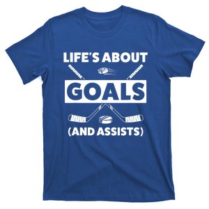 Funny Ice Hockey For Boy Lifes About Goals Gift T-Shirt