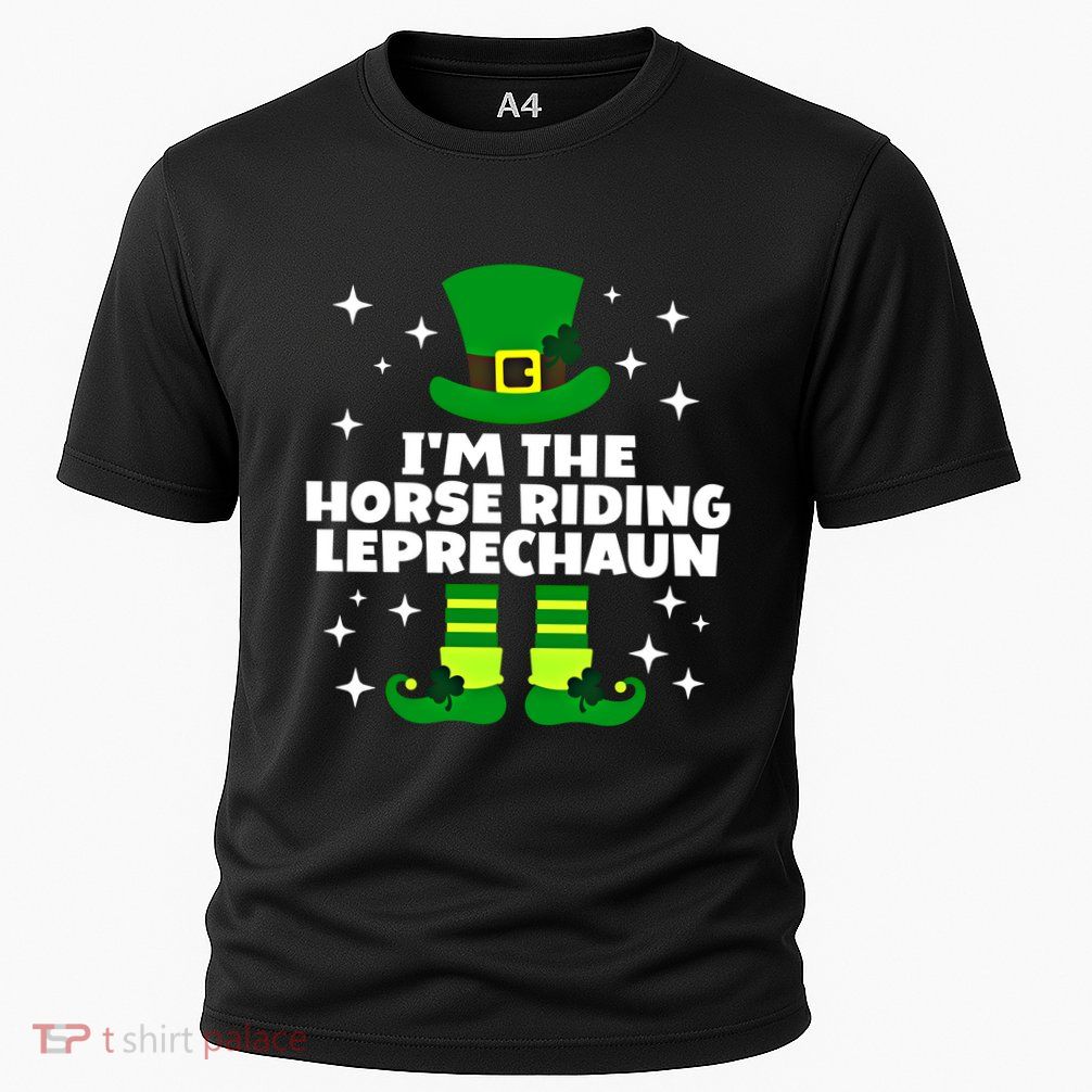 Funny Irish Horse Riding Leprechaun St Patricks Day Ireland Meaningful Gift Performance Shirt