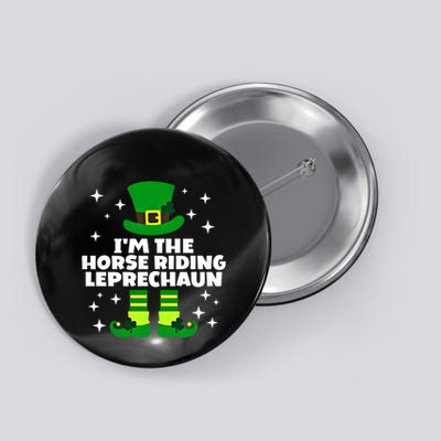 Funny Irish Horse Riding Leprechaun St Patricks Day Ireland Meaningful Gift Button
