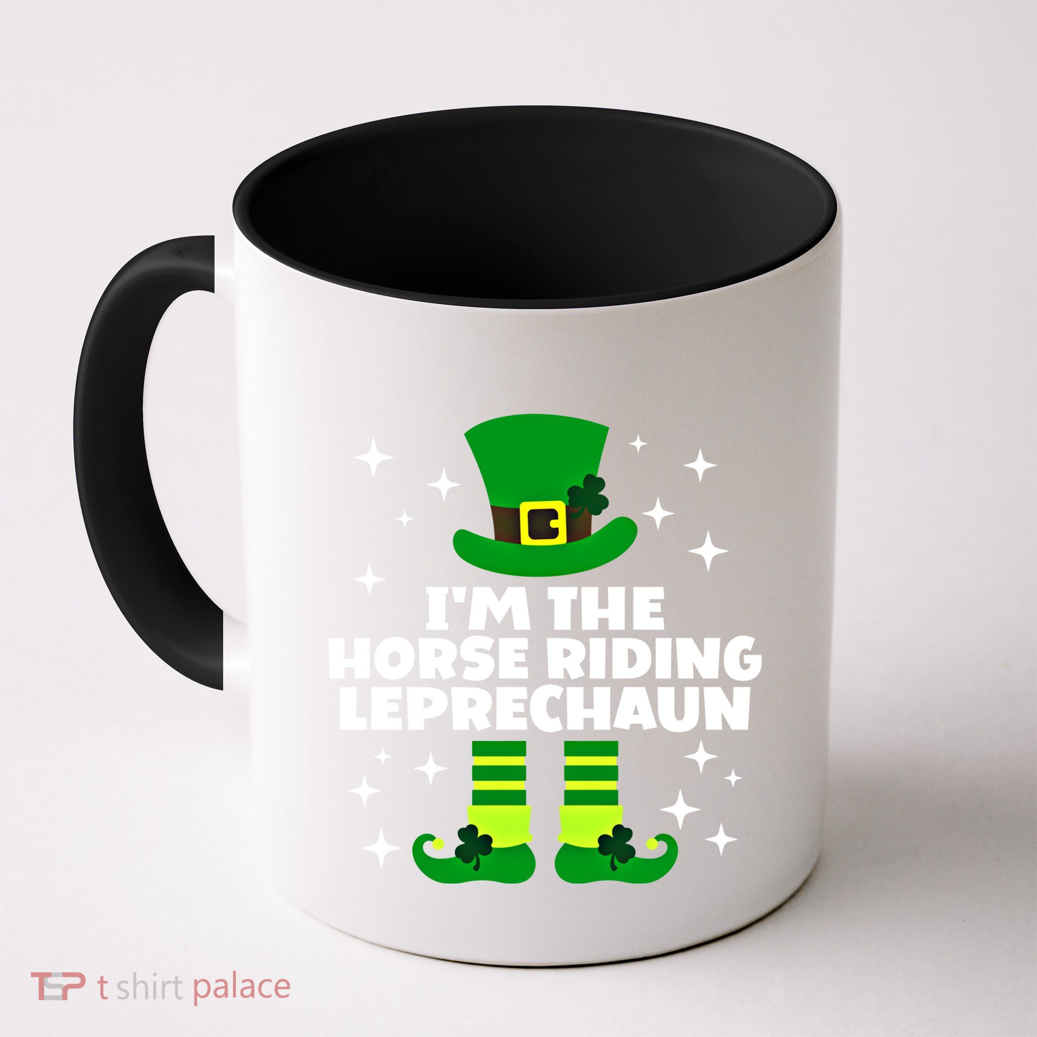 Funny Irish Horse Riding Leprechaun St Patricks Day Ireland Meaningful Gift Mug