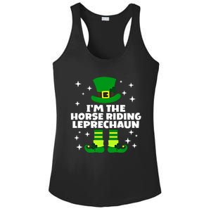 Funny Irish Horse Riding Leprechaun St Patricks Day Ireland Meaningful Gift Ladies PosiCharge Competitor Racerback Tank