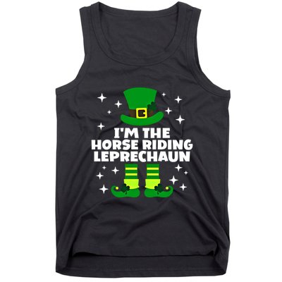 Funny Irish Horse Riding Leprechaun St Patricks Day Ireland Meaningful Gift Tank Top