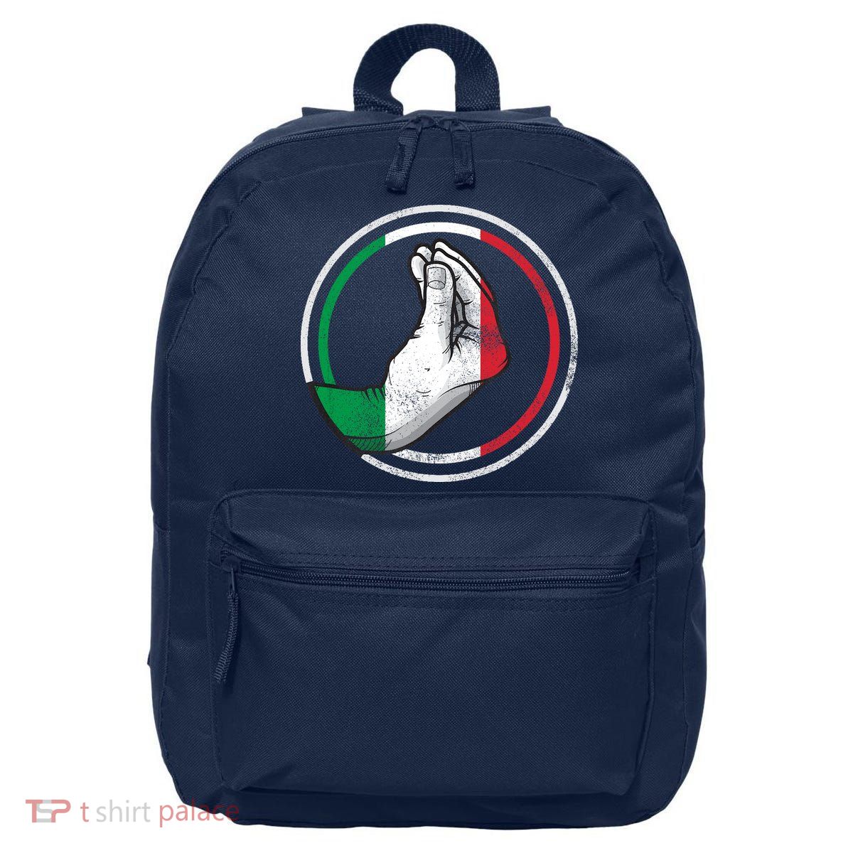 Funny Italy Hand Gesture Italian Flag 16 in Basic Backpack