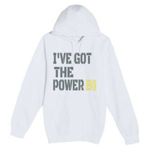 Funny I Have Got The Power Bi Great Premium Pullover Hoodie