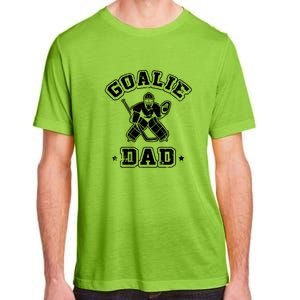 Father Ice Hockey Player Coach Fan Goalie Dad Hockey Sports Adult ChromaSoft Performance T-Shirt