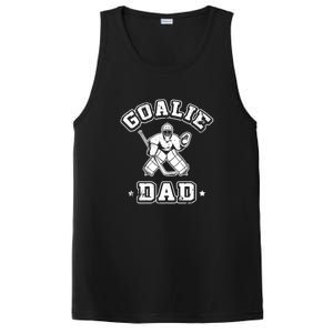 Father Ice Hockey Player Coach Fan Goalie Dad Hockey Sports PosiCharge Competitor Tank