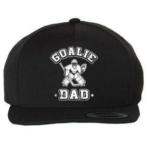 Father Ice Hockey Player Coach Fan Goalie Dad Hockey Sports Wool Snapback Cap