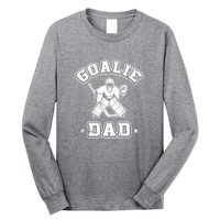 Father Ice Hockey Player Coach Fan Goalie Dad Hockey Sports Long Sleeve Shirt