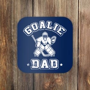 Father Ice Hockey Player Coach Fan Goalie Dad Hockey Sports Coaster