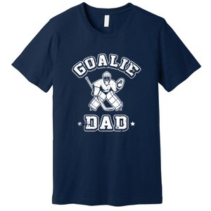 Father Ice Hockey Player Coach Fan Goalie Dad Hockey Sports Premium T-Shirt