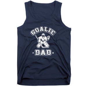 Father Ice Hockey Player Coach Fan Goalie Dad Hockey Sports Tank Top