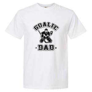 Father Ice Hockey Player Coach Fan Goalie Dad Hockey Sports Garment-Dyed Heavyweight T-Shirt