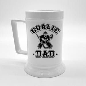 Father Ice Hockey Player Coach Fan Goalie Dad Hockey Sports Beer Stein